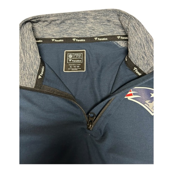 New England Patriots Majestic Fan Fashion Cool Base 1/4 Zip Pullover – XL - Picture 4 of 10